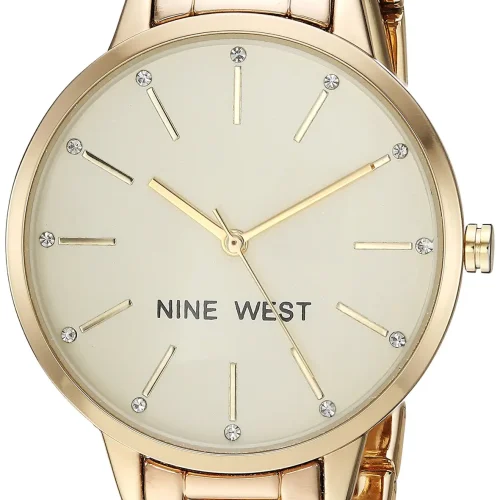 Nine West Women's Crystal Bracelet Watch-2